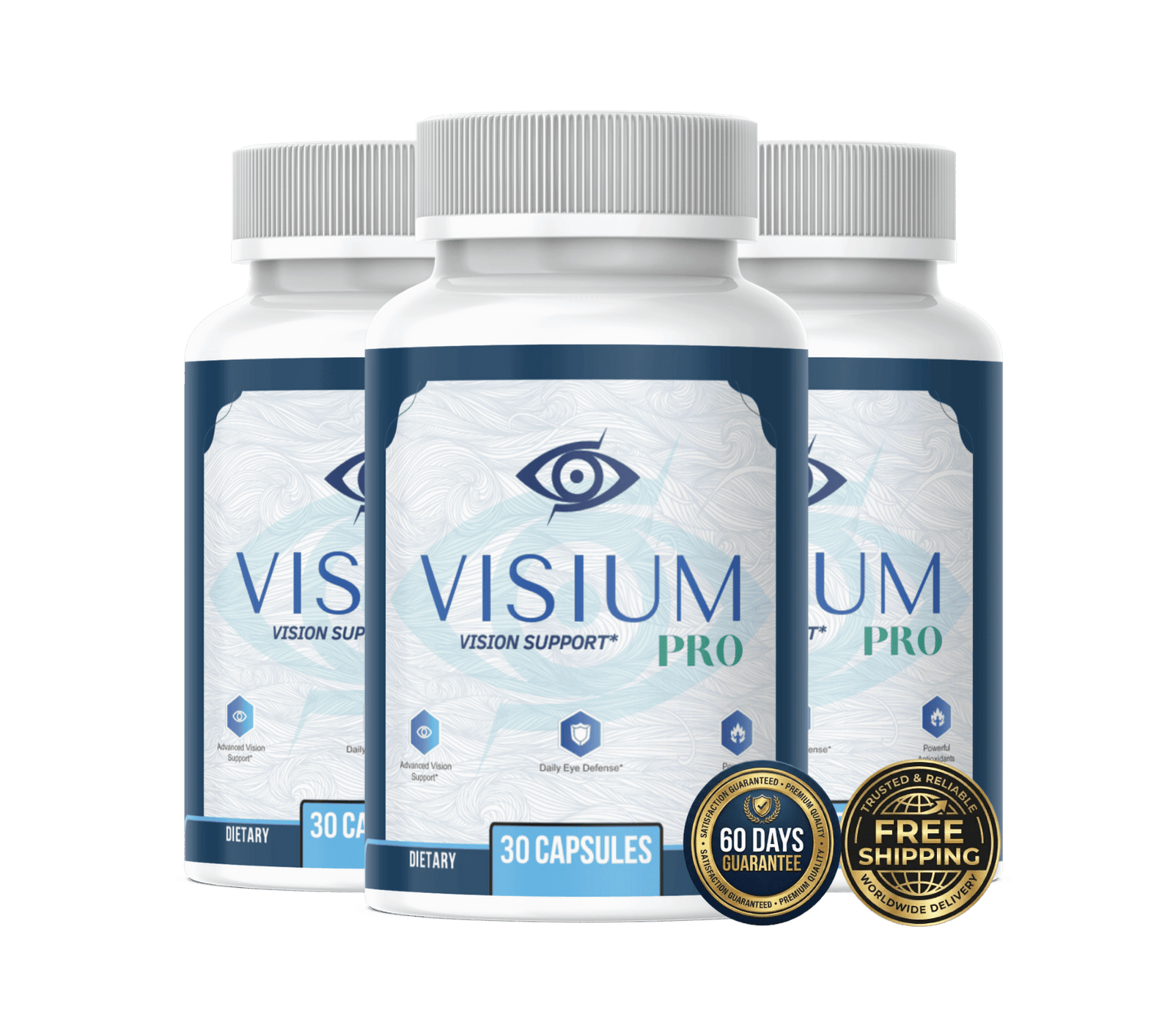 Three bottle kit of Visium Pro