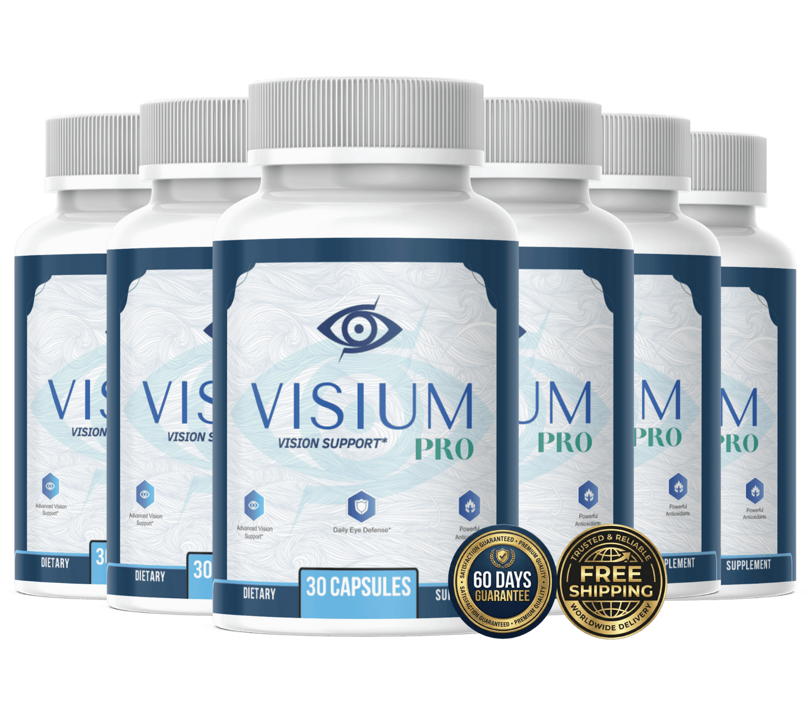 Six bottle kit of Visium Pro